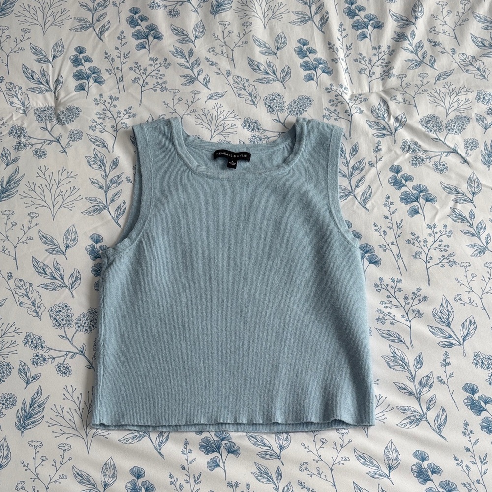 Kendall and Kylie Blue tank